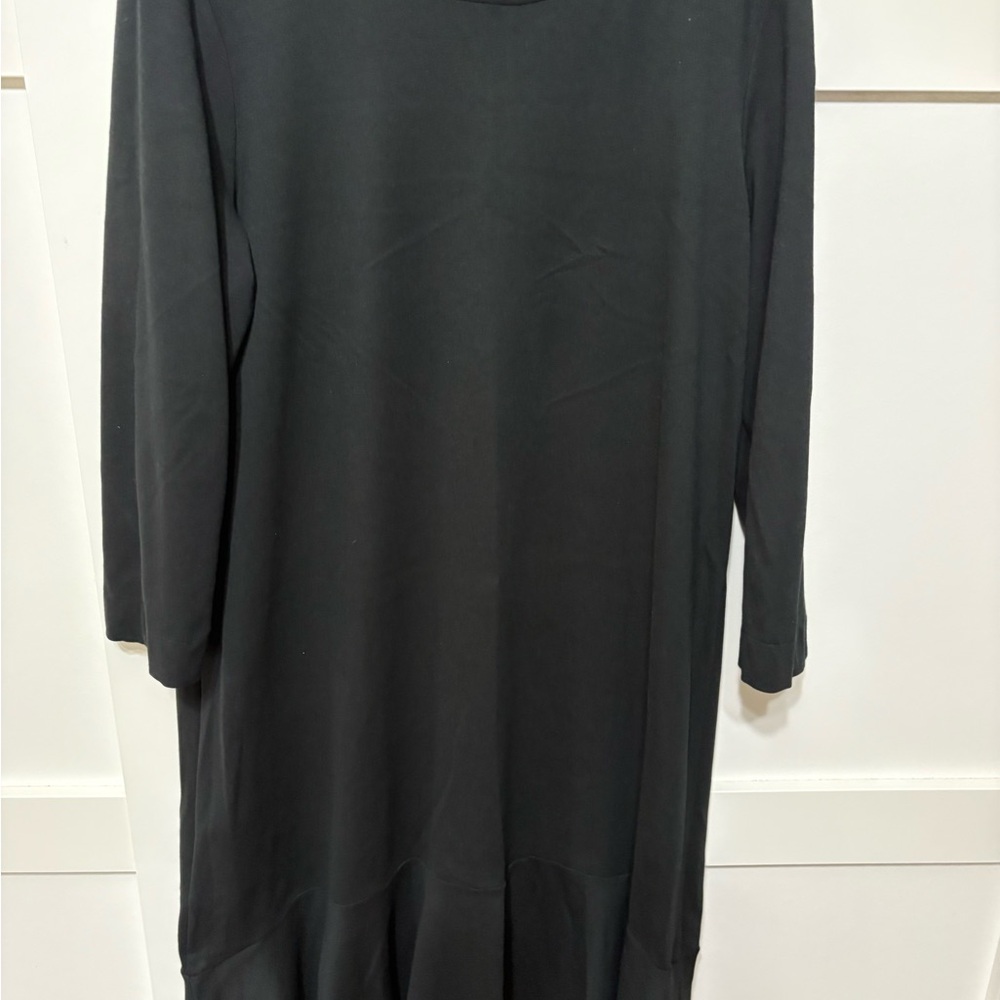J. Jill ponte knit black dress